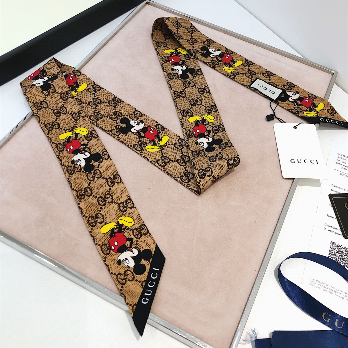 Gucci & Disney ribbon/scarf 110206