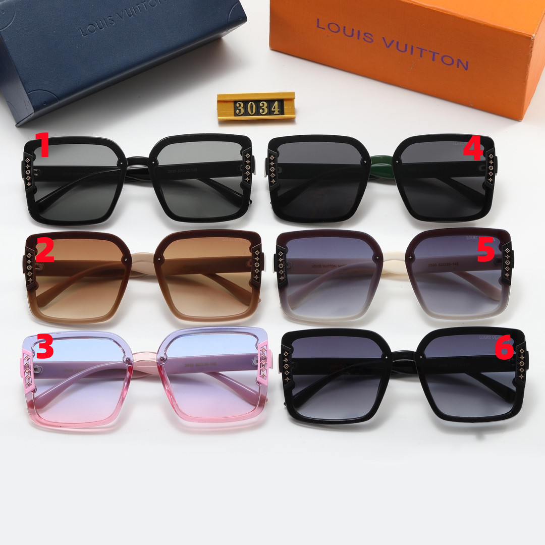 LV Louisvuitton Men/Women Sunglasses 3034