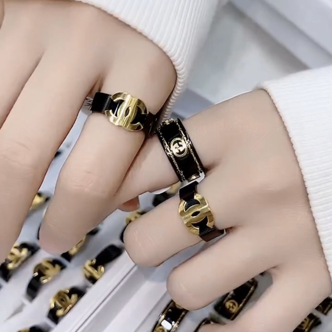 Chanel Titanium steel ring 110464