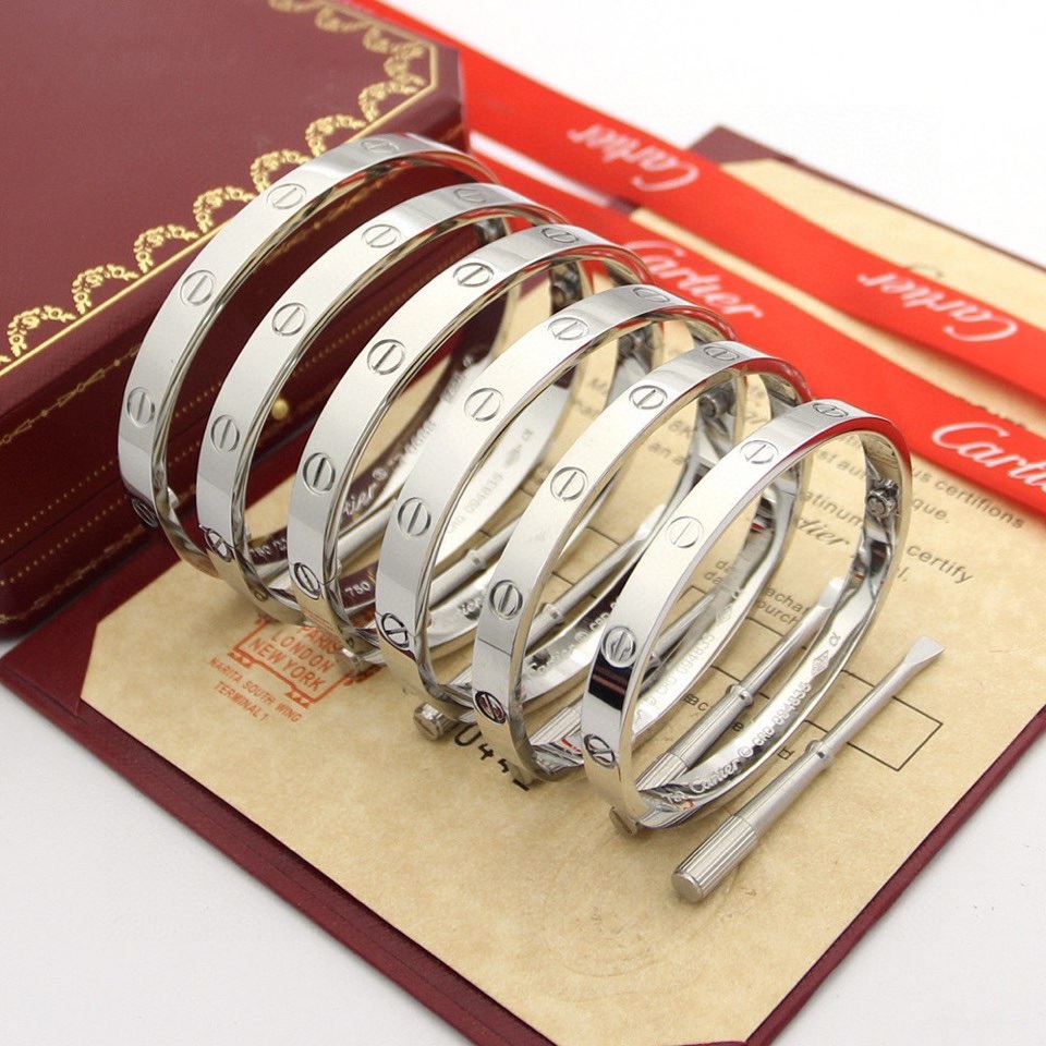 Silver Cartier unfading love Bracelet