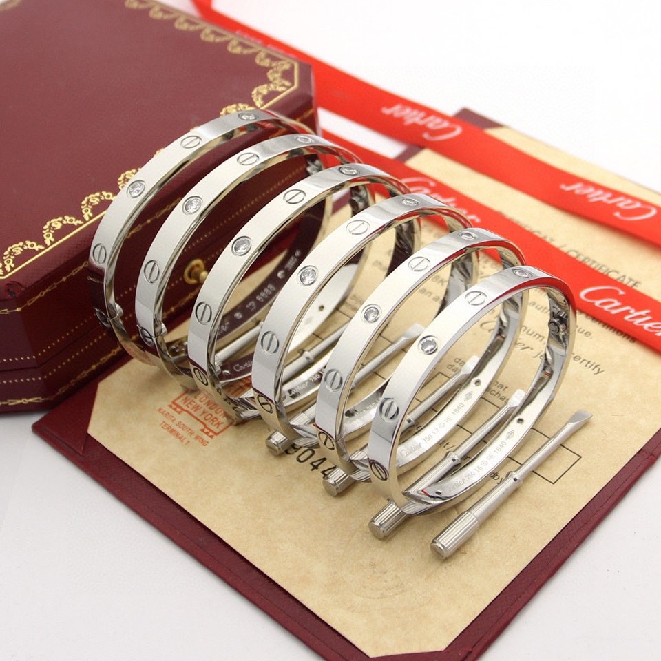 Silver Cartier unfading love Bracelet