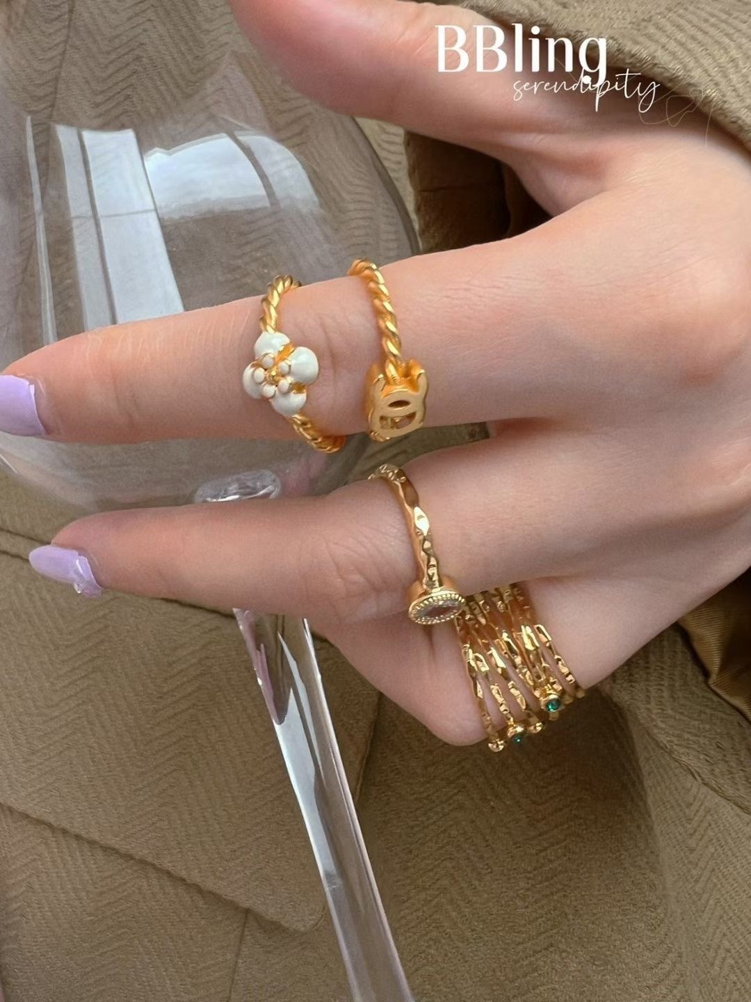 JZ132 Chanel ring one set