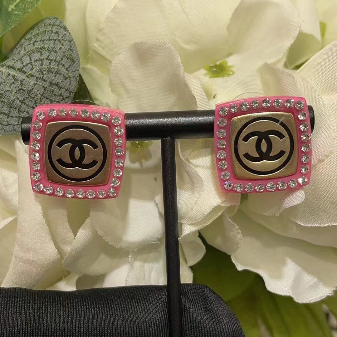 A548 Pink Chanel earrings