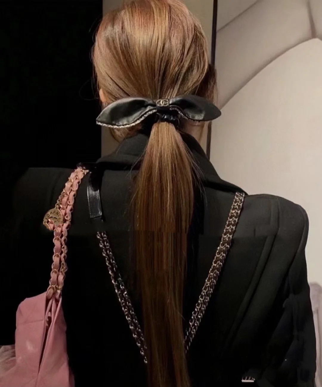 FS7033  Chanel leather hairhoop/hairband