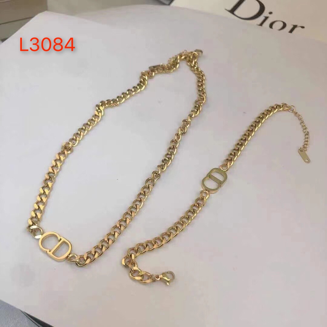 Dior CD titanium steel necklace 111011