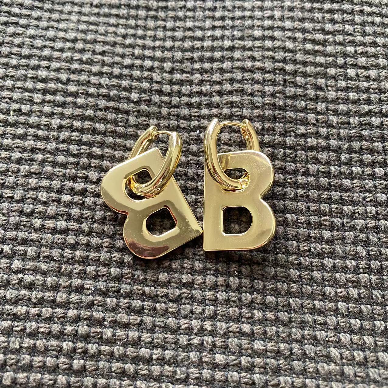 Big sale! Balenciaga gold BB earrings New