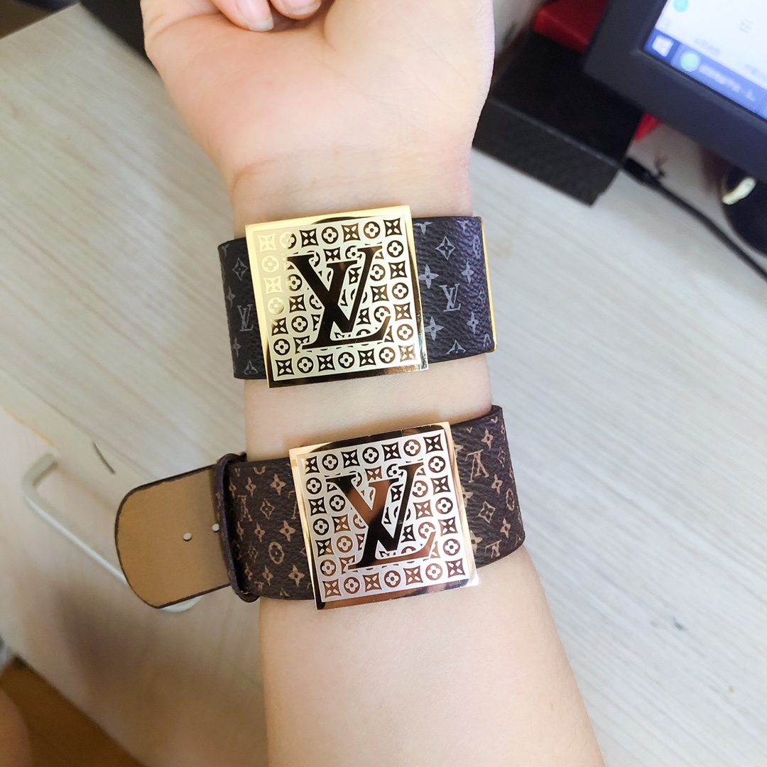 LV Louis vuitton leather bracelet 111315