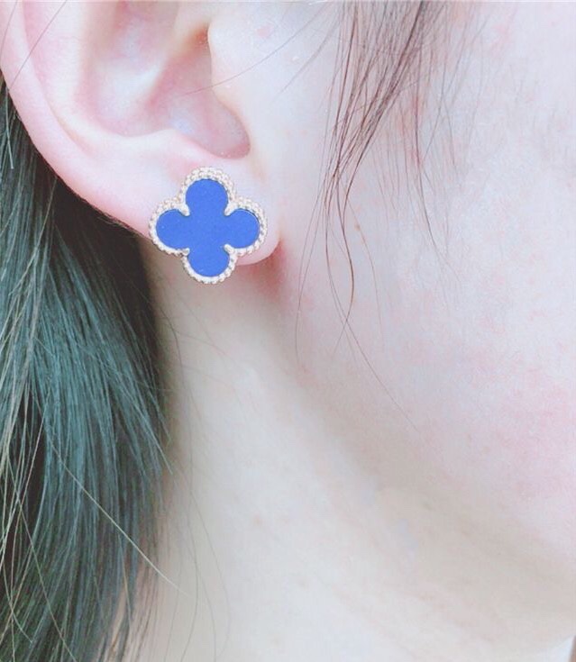 VCA Vancleef Blue earrings 111312