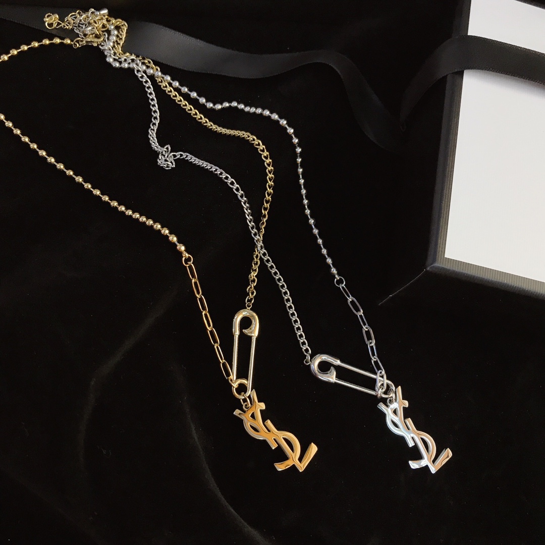 X059 ysl long necklace