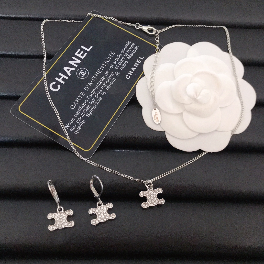Celine earrings/necklace 111683