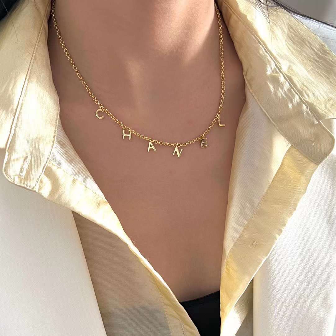 X511  Chanel alphabet necklace