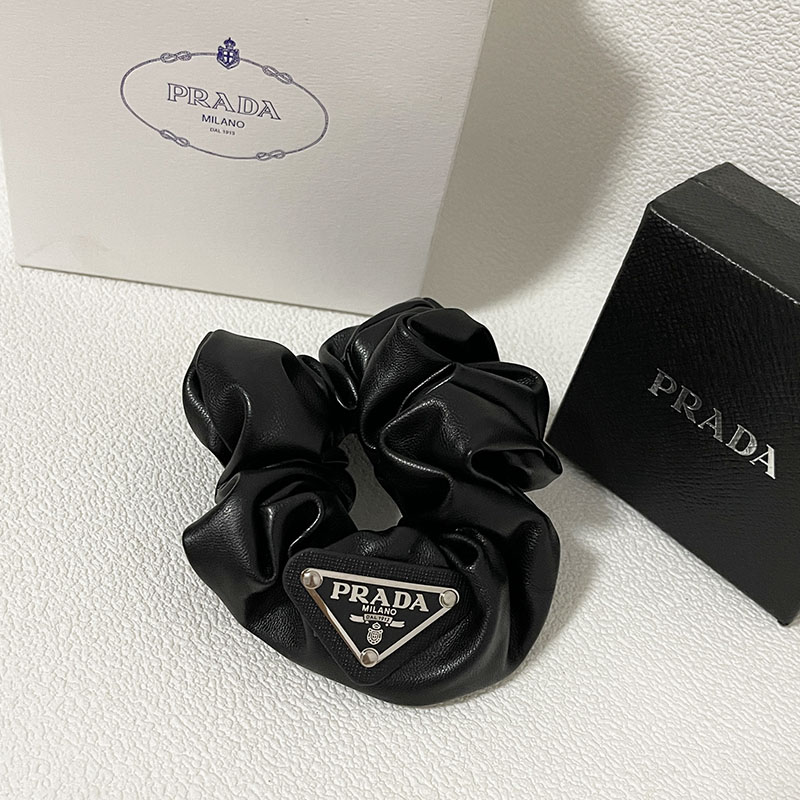 Prada PU Leather hairloop hairband