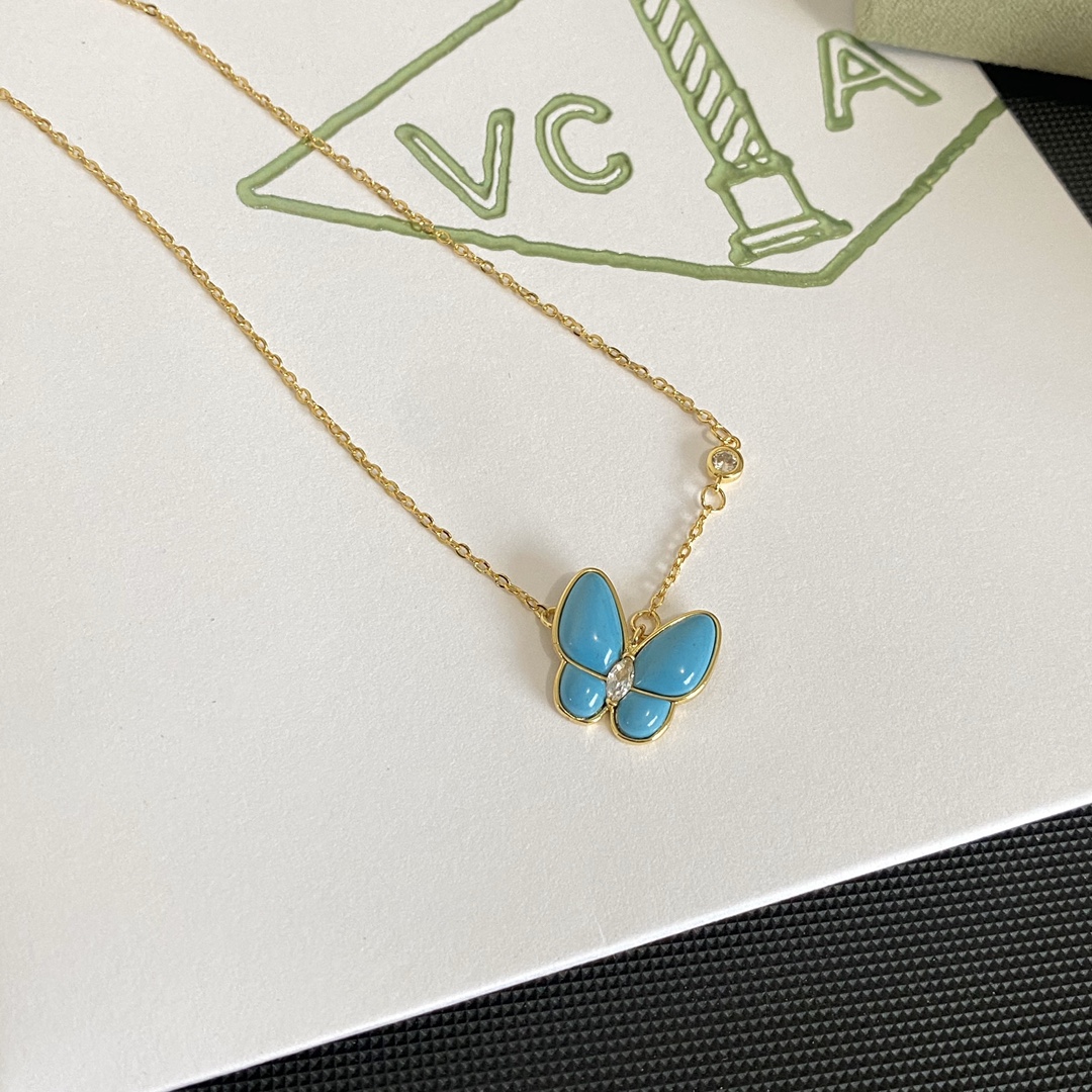 B503 VCA Vancleef butterfly necklace