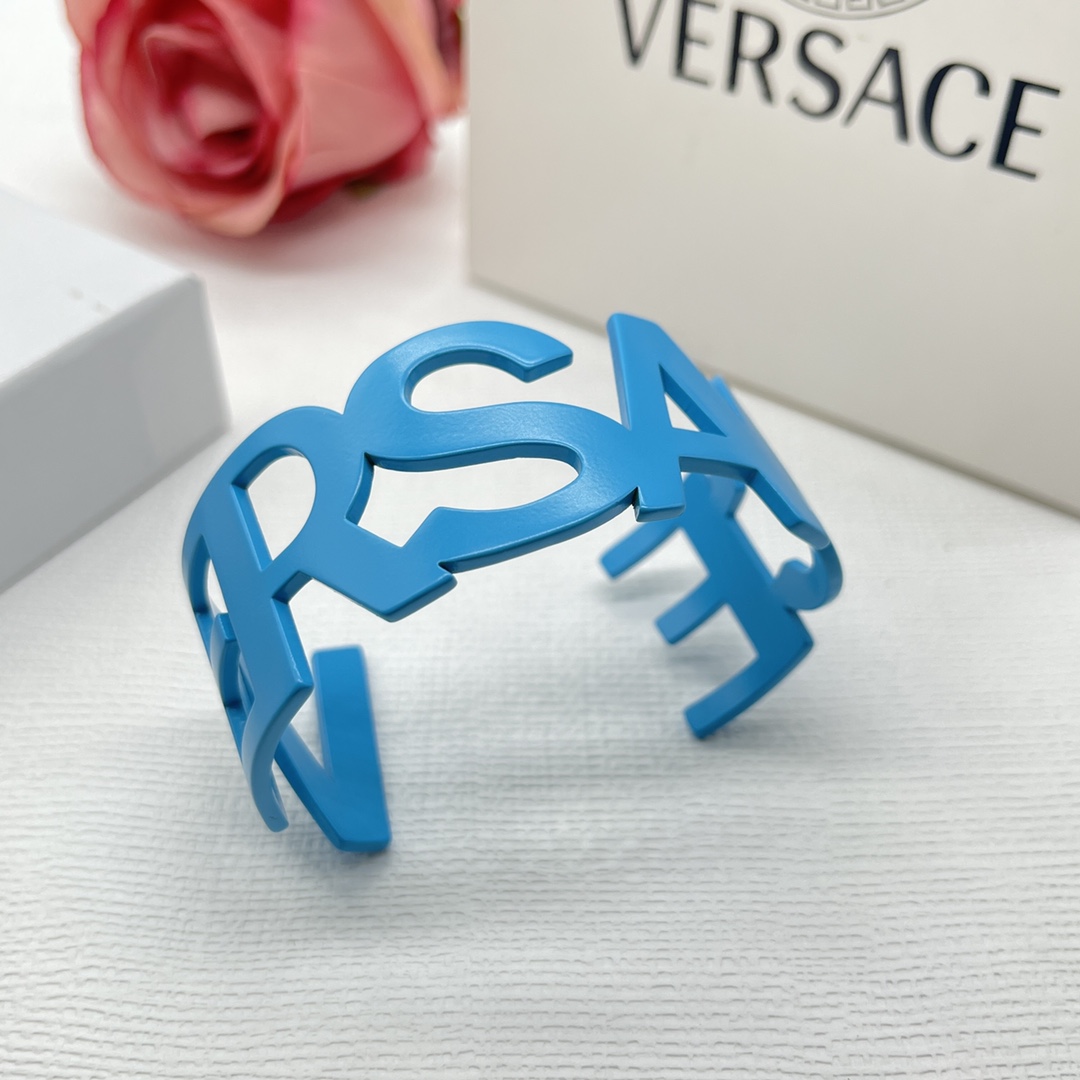 Versace copper blue color bracelet