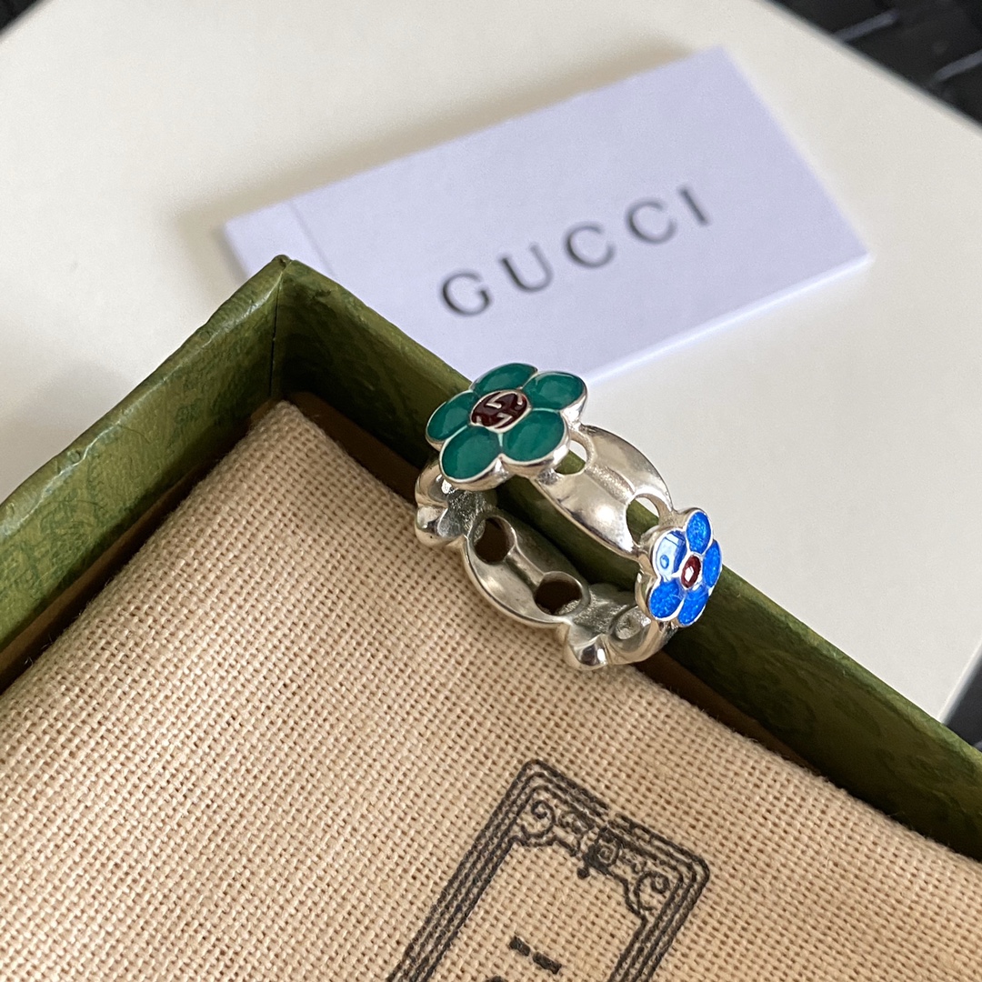 JZ154 Gucci enamel ring