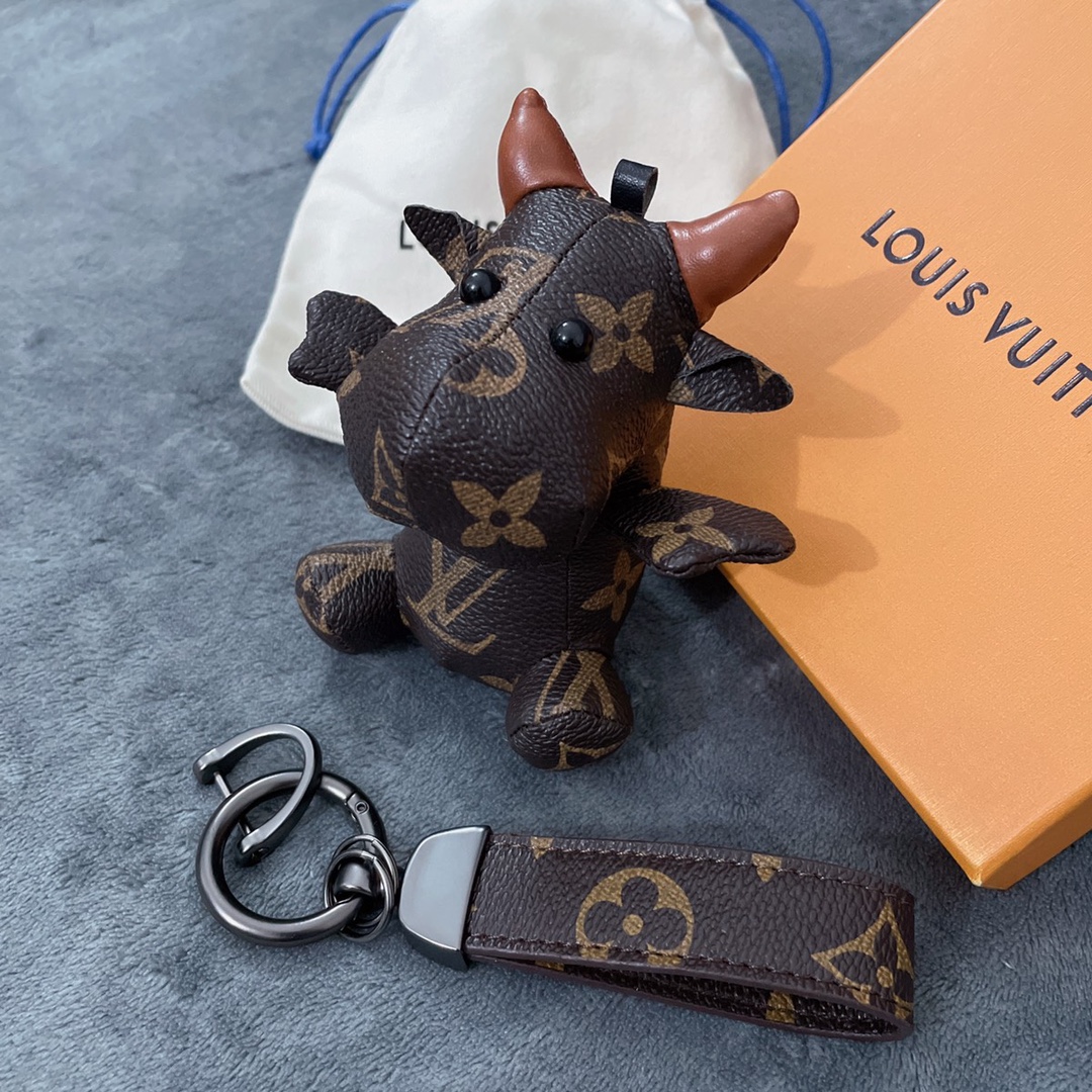 lv cow keychain