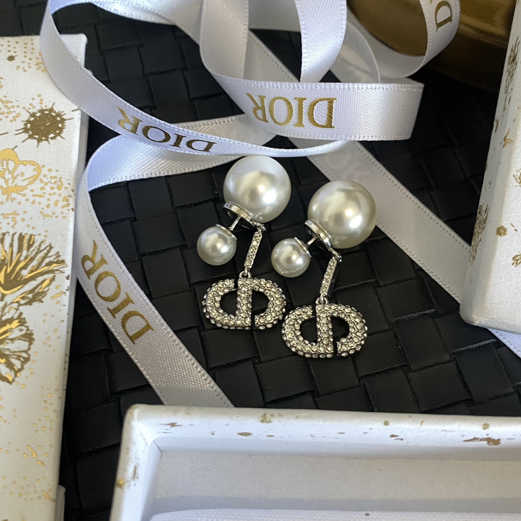 A1617  Dior earrings silver