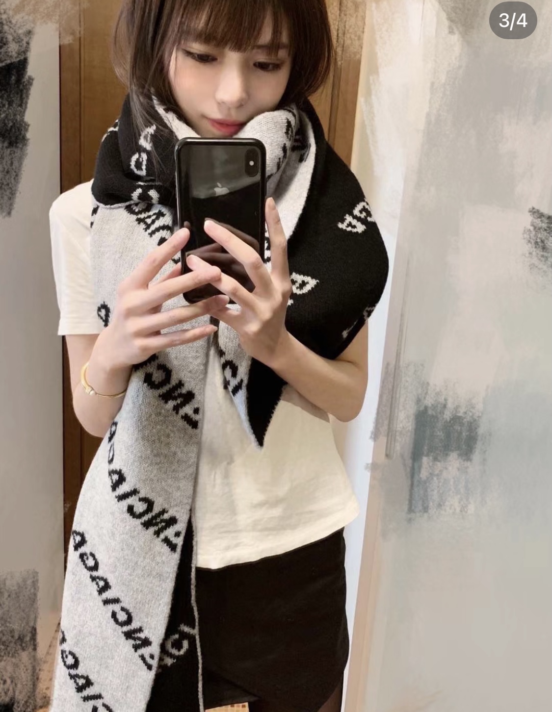 Balenciaga cashmere Scarf 112751