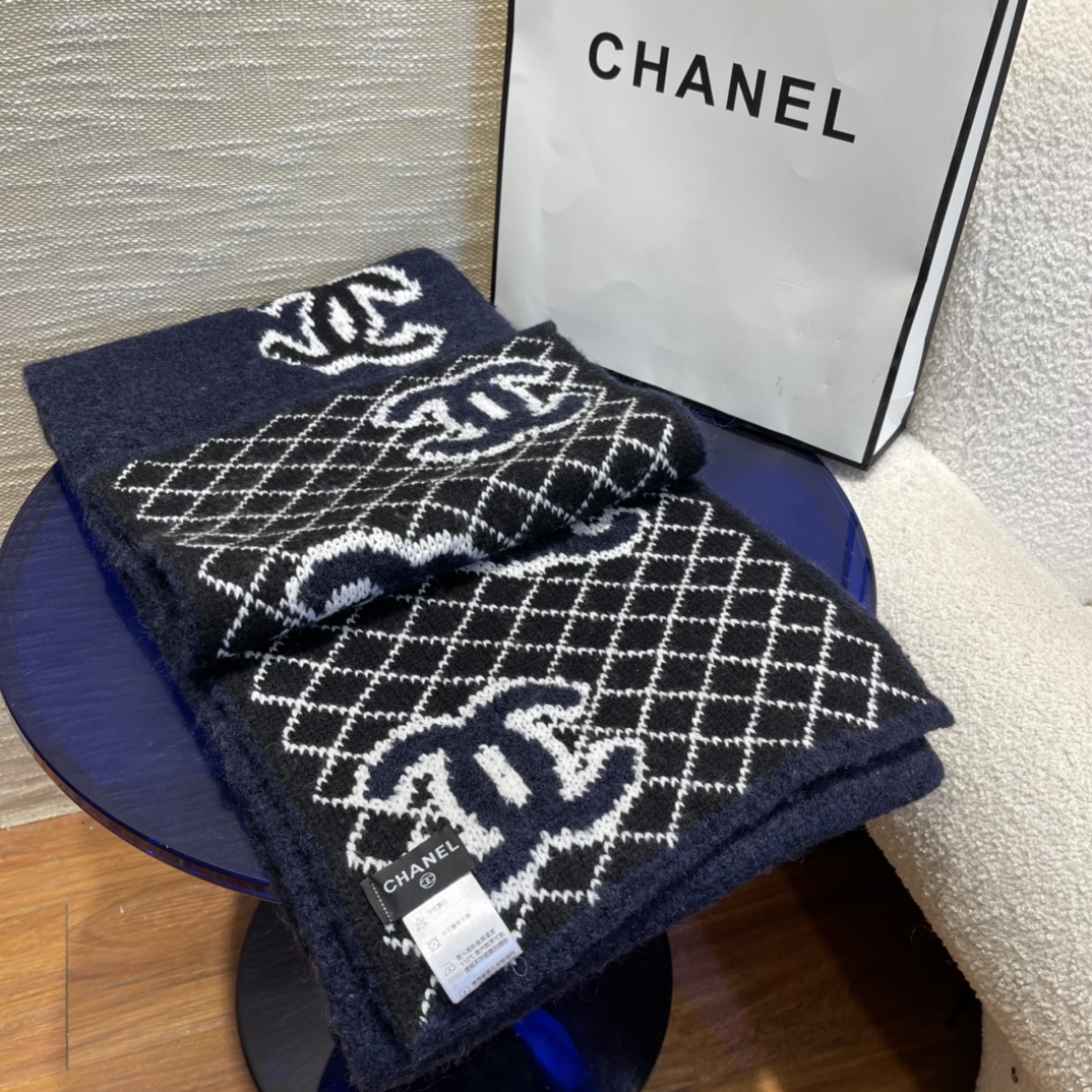 Chanel cashmere Scarf 112790