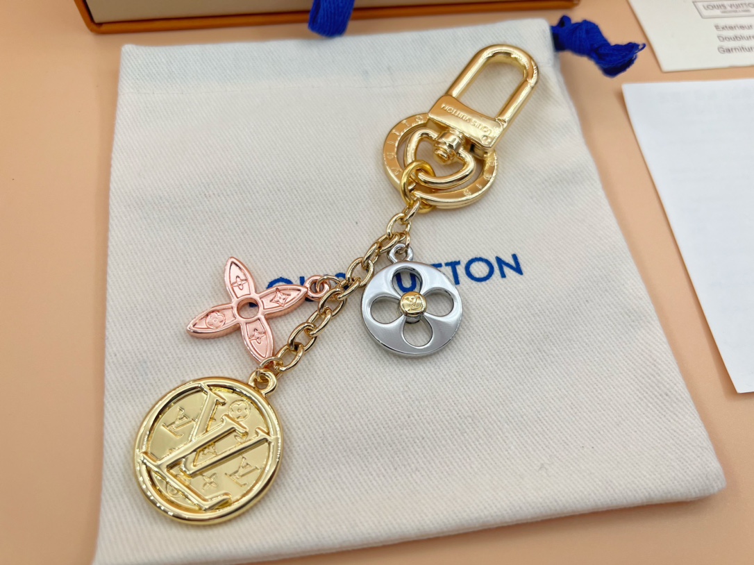 LV M01017 Nanogram Family  LV Circle Keychain/Bag charm