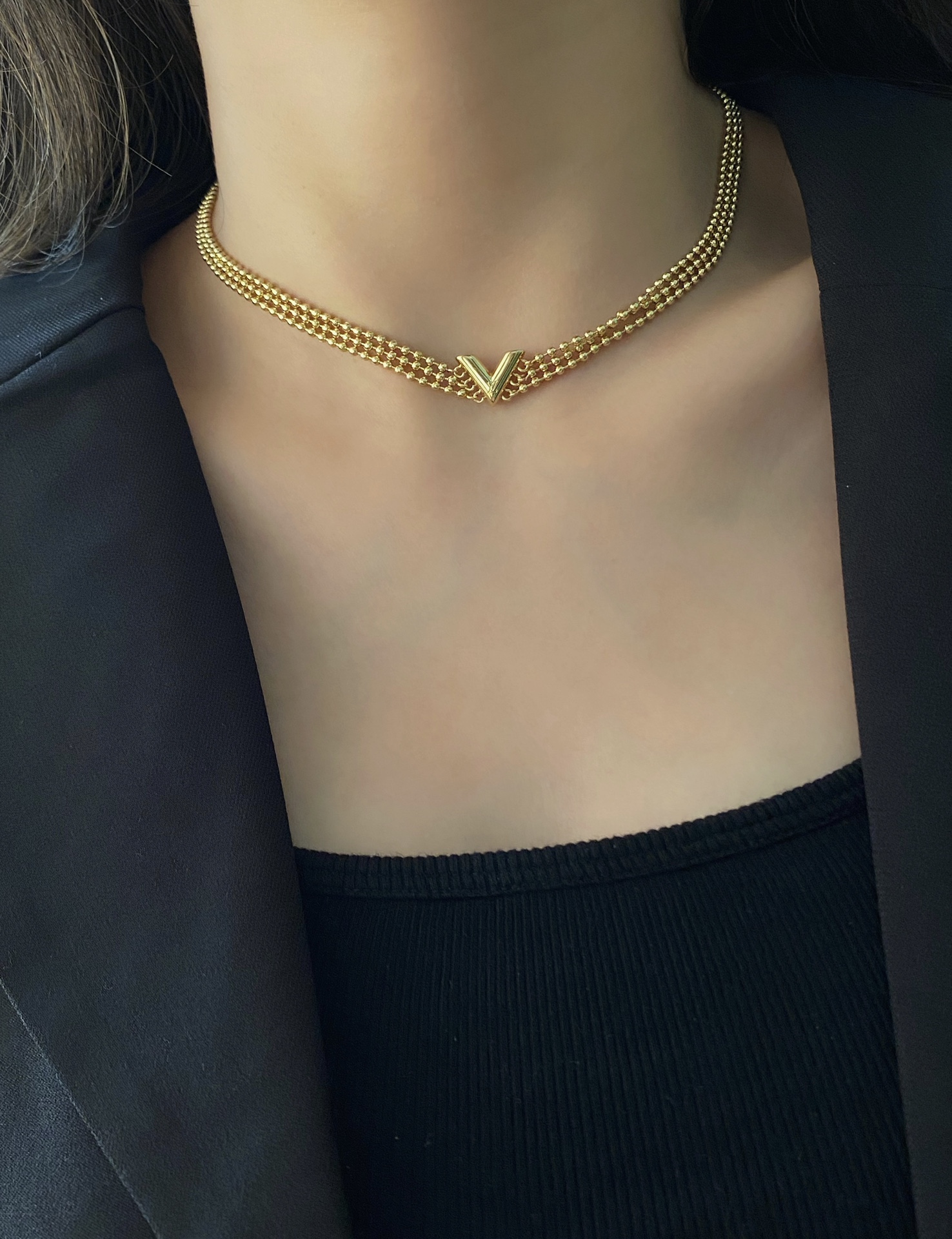 X553  LV Louis vuitton choker necklace