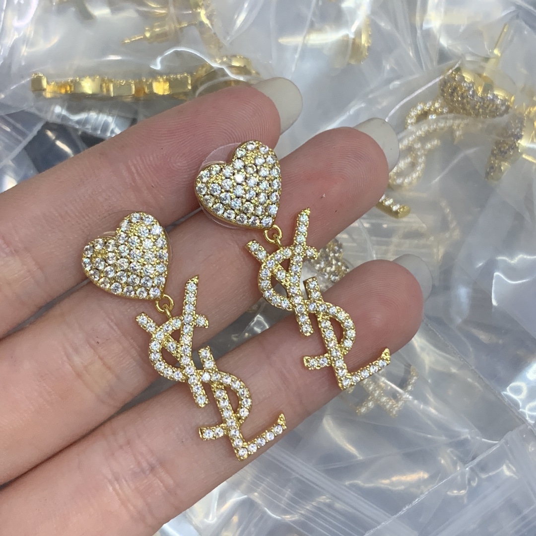 YSL diamonds earrings 113026