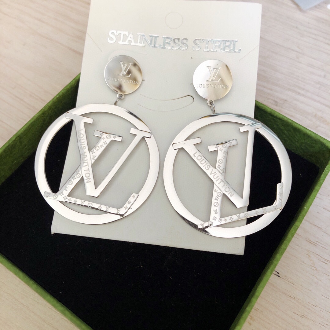 LV Silver Louis vuitton earrings 113358