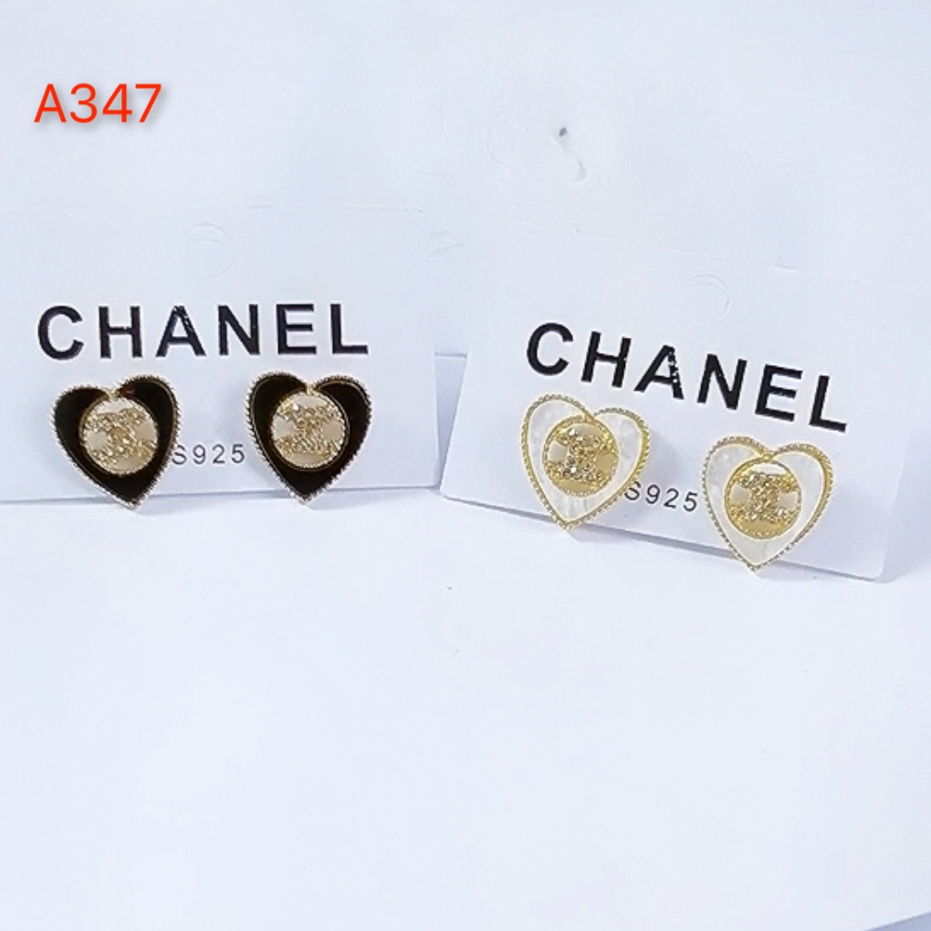 Chanel heart earrings 113342