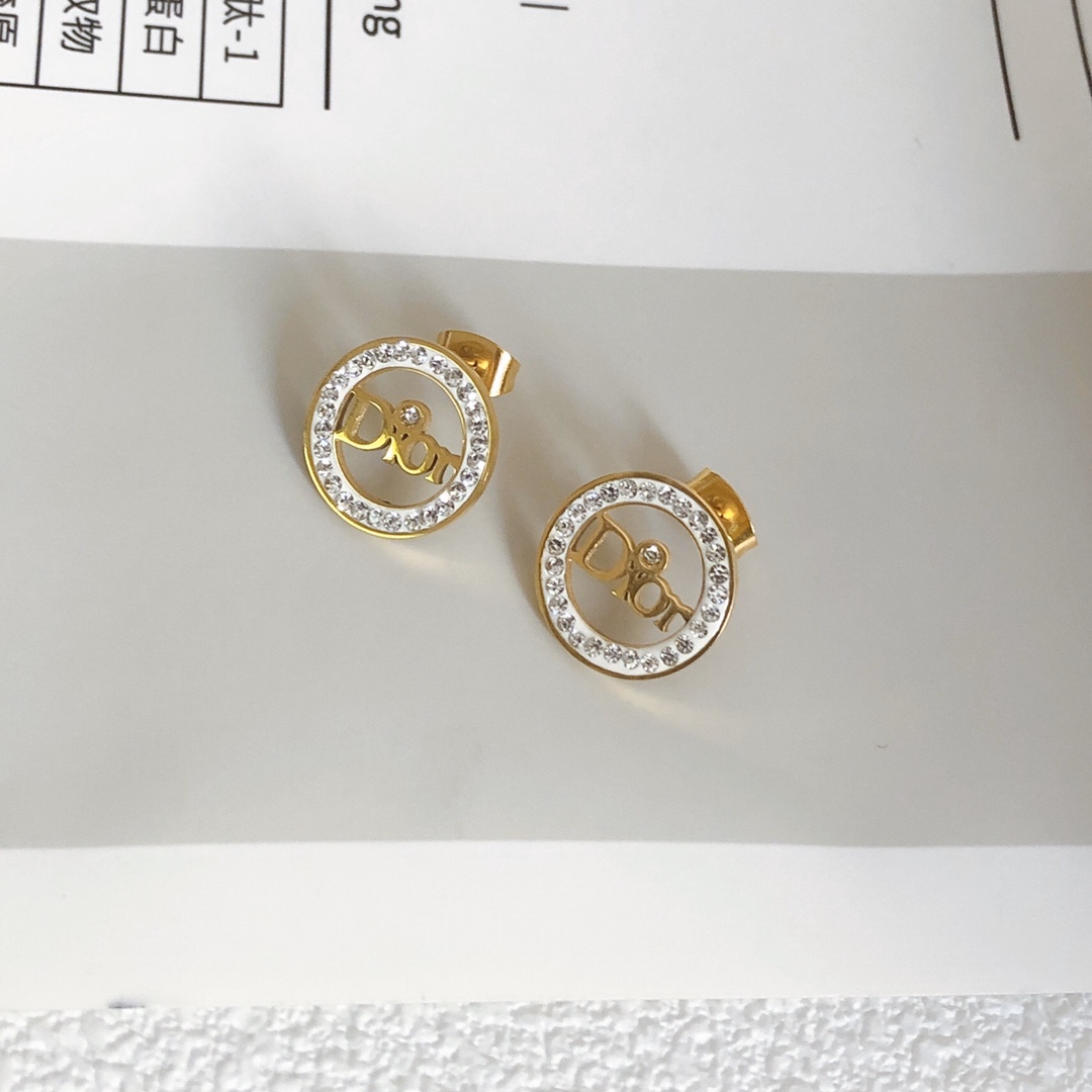 Dior crystal earrings 113335