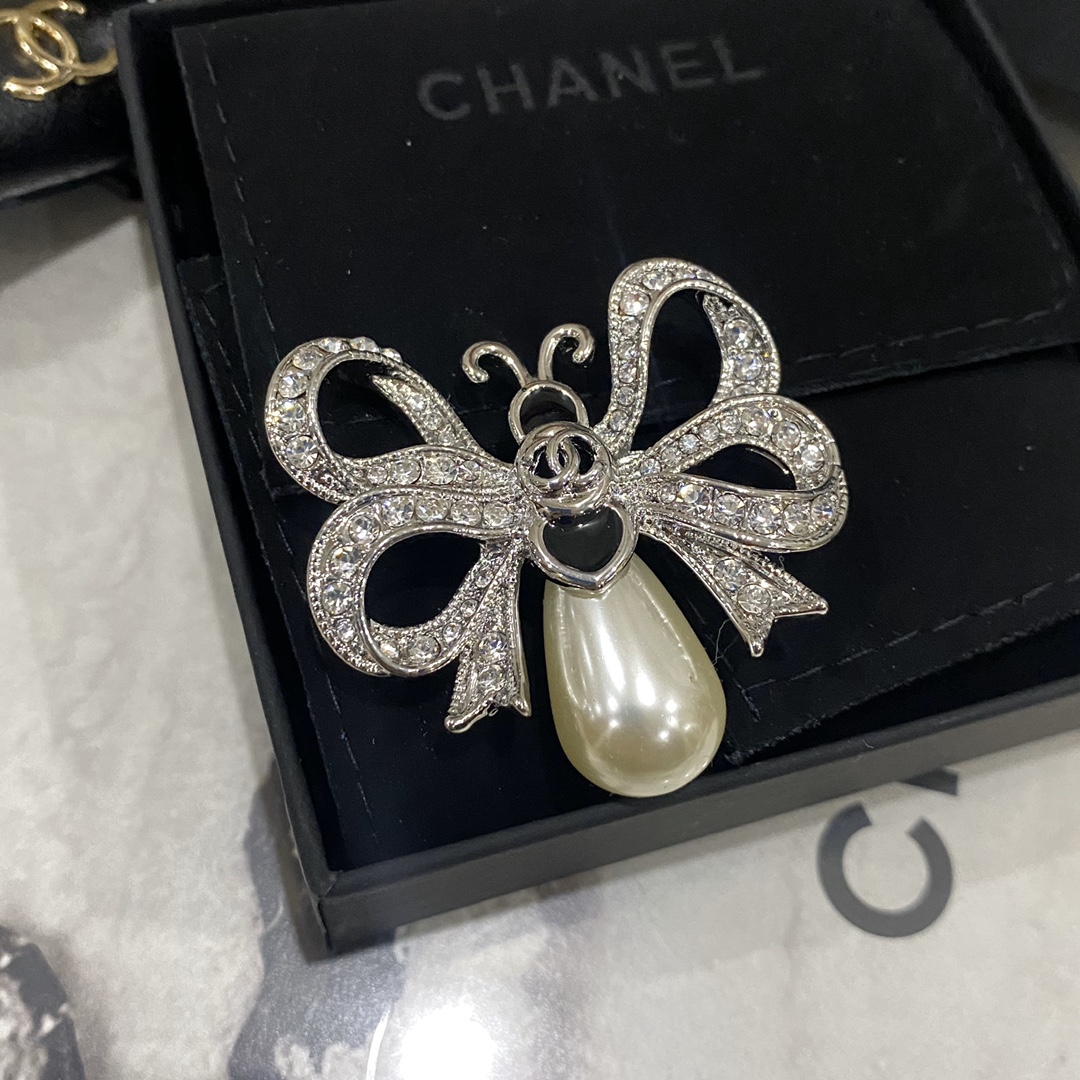 Chanel butterfly brooch