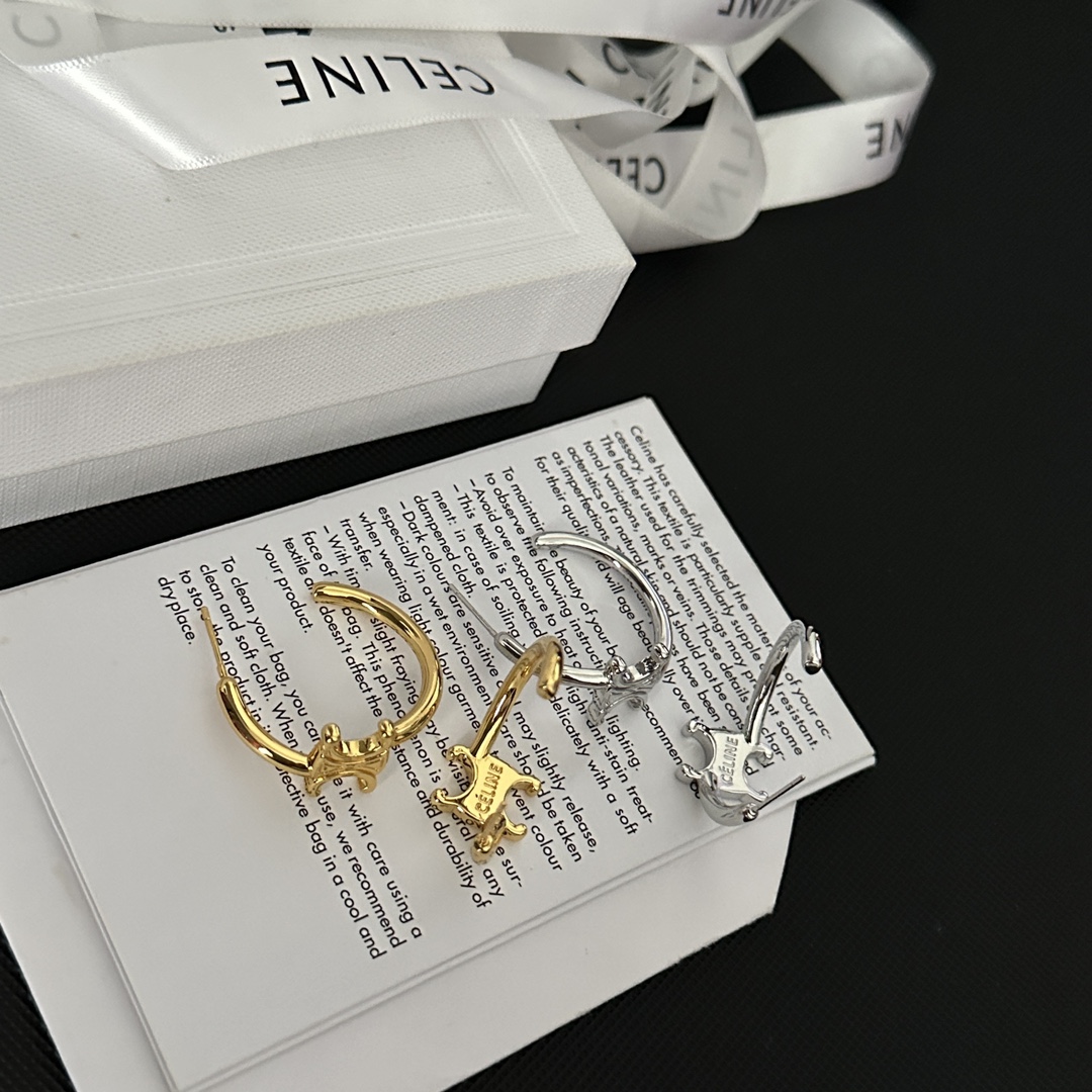 A1137  celine hoop earrings