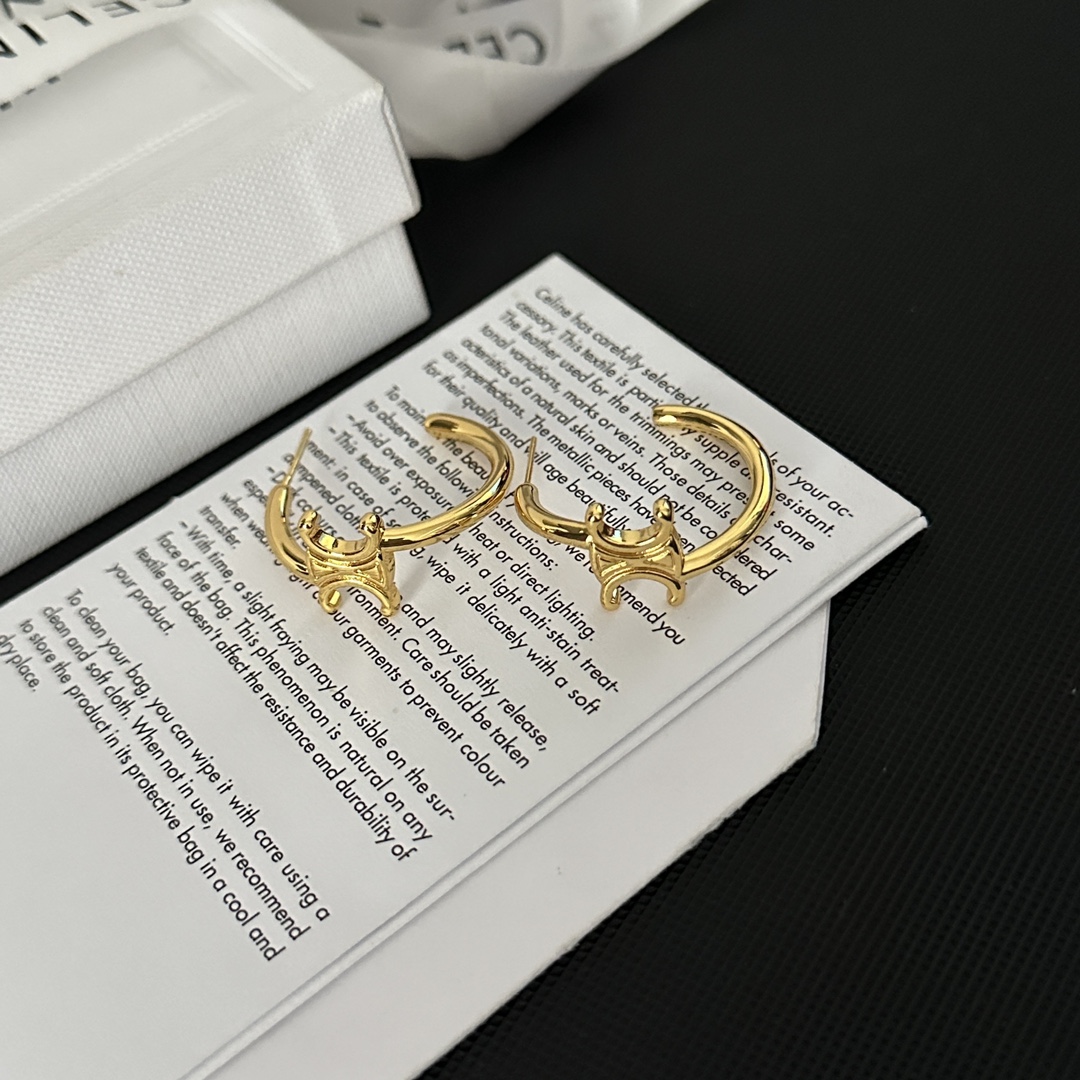 A1137  celine hoop earrings