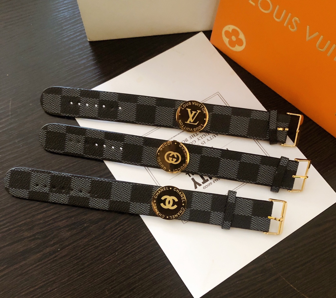 LV Louis vuitton/Chanel CC/Gucci GG Leather bracelet 110461