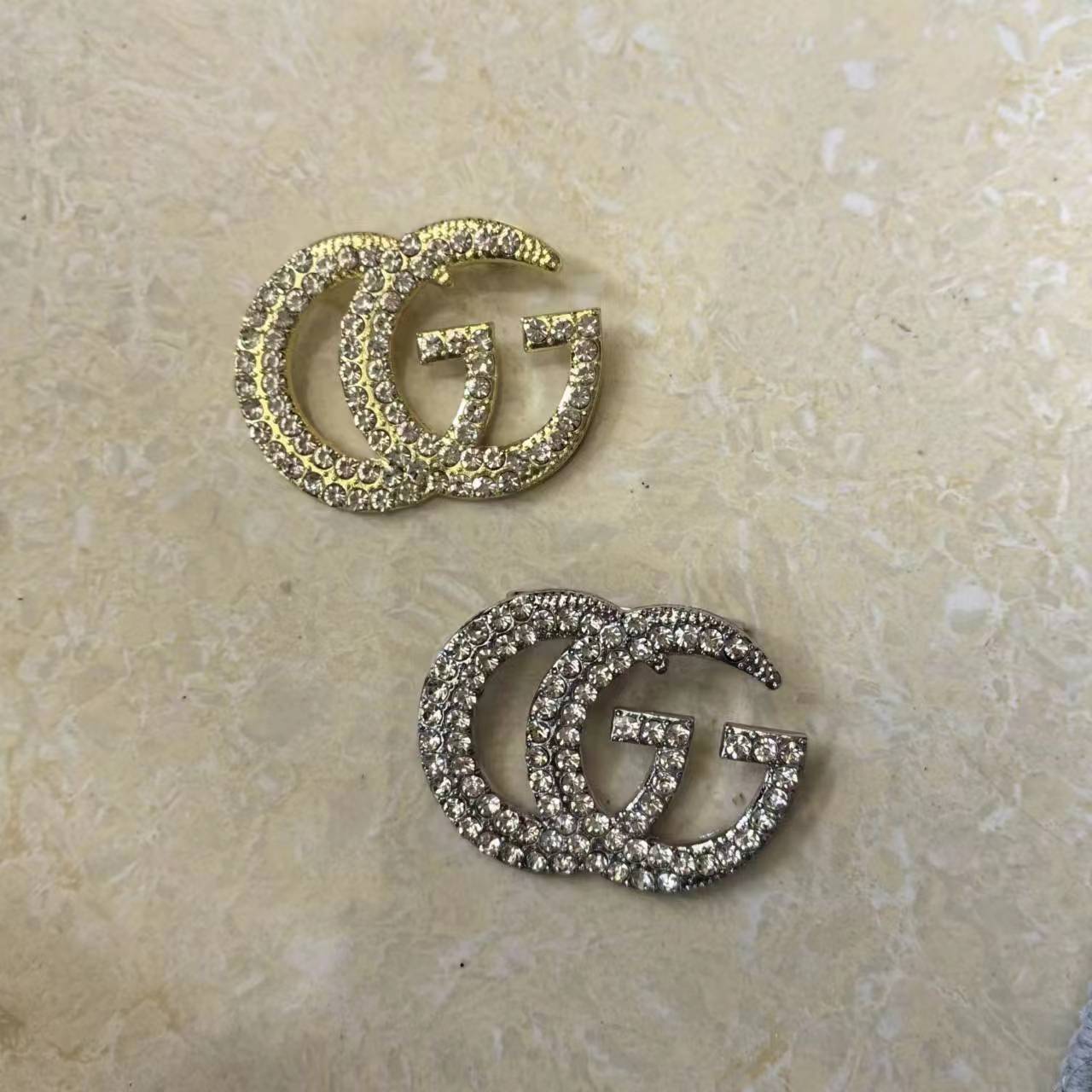 Big sale! Gucci GG crystal brooch