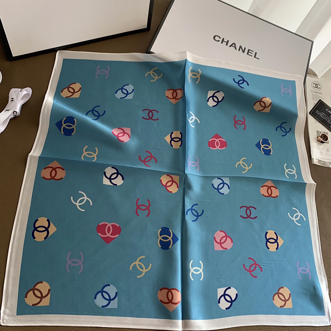 Chanel Silk scarf 70cm 113741