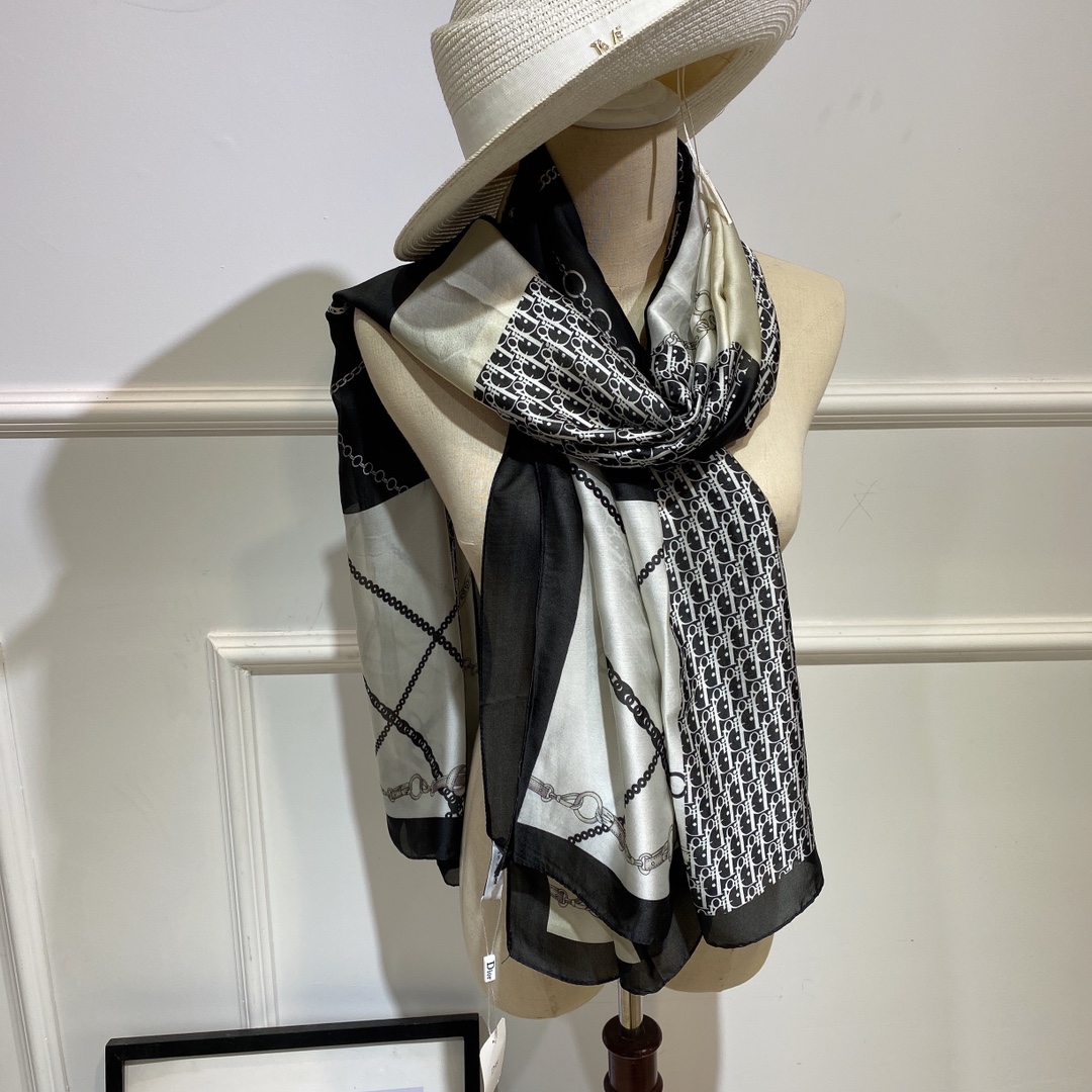 Dior Silk scarf  180cm 113731