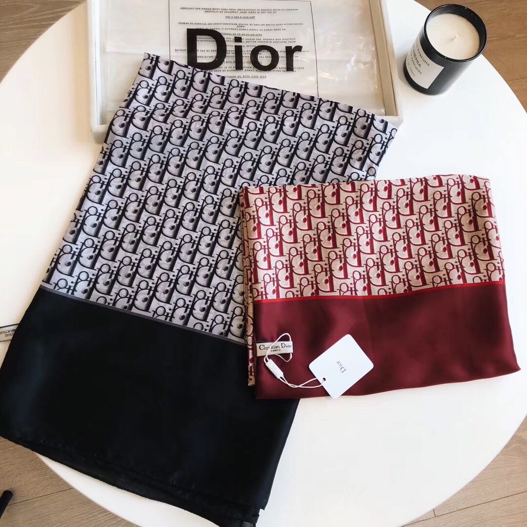 Dior Silk Scarf 180cm 113725
