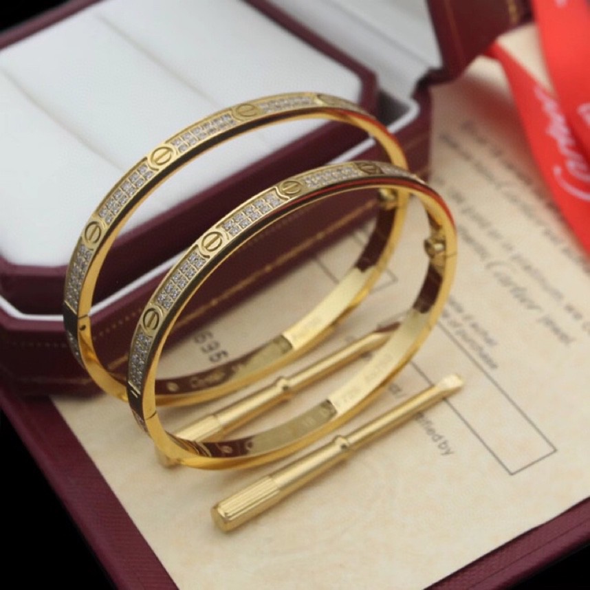 Thin Cartier unfading love Bracelet narrow diamond