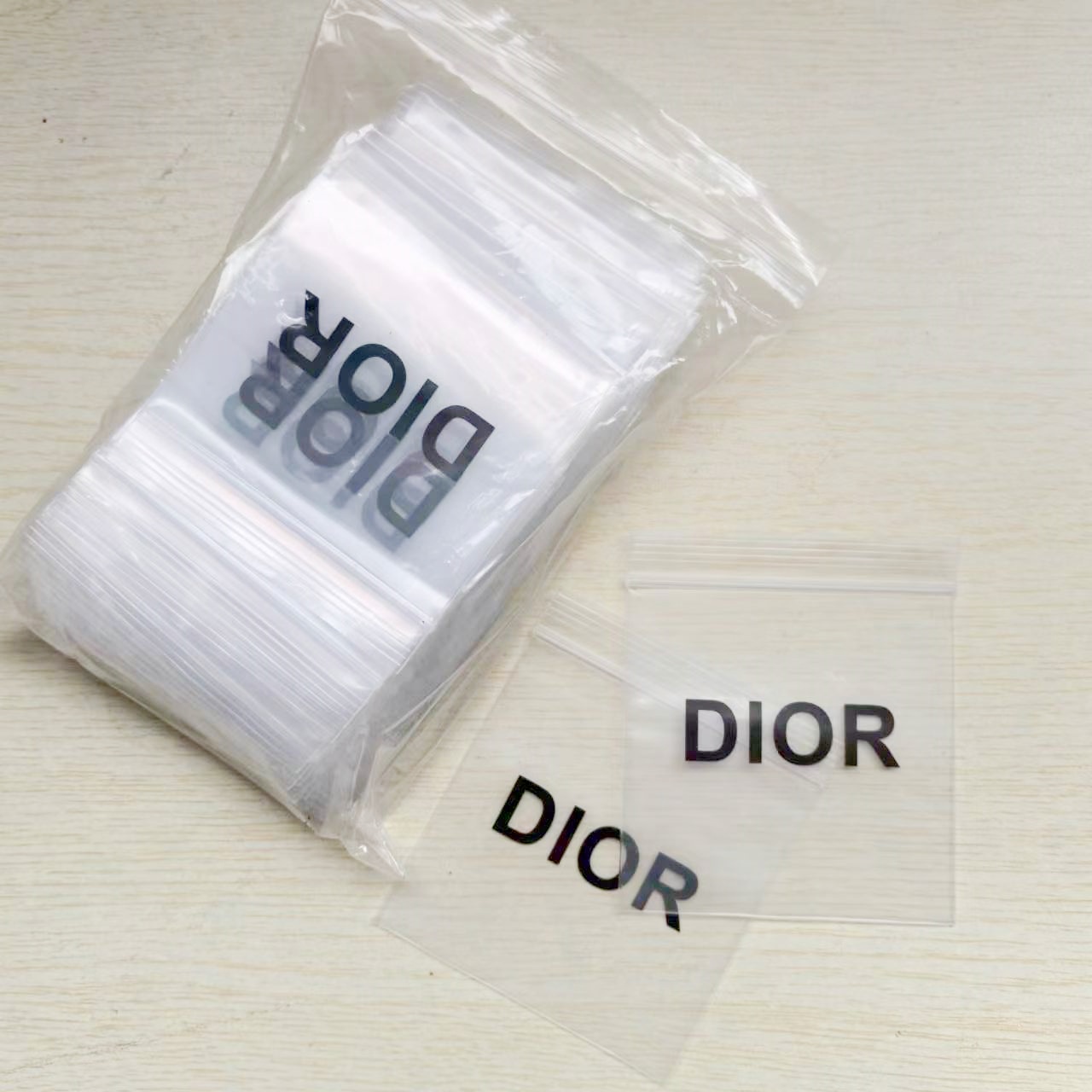 100pcs Dior opp jewelry packaging bag