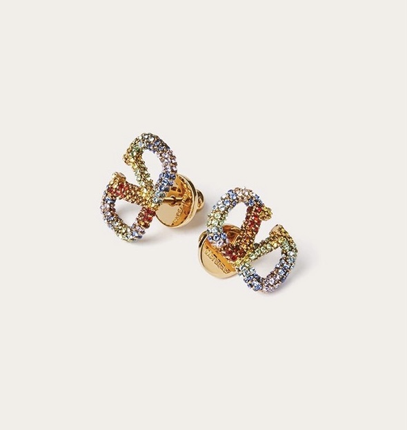 Valentino colorful crystal earrings 113949