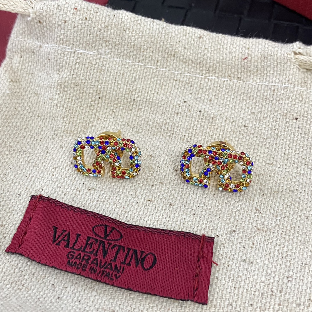 Valentino colorful crystal earrings 113949