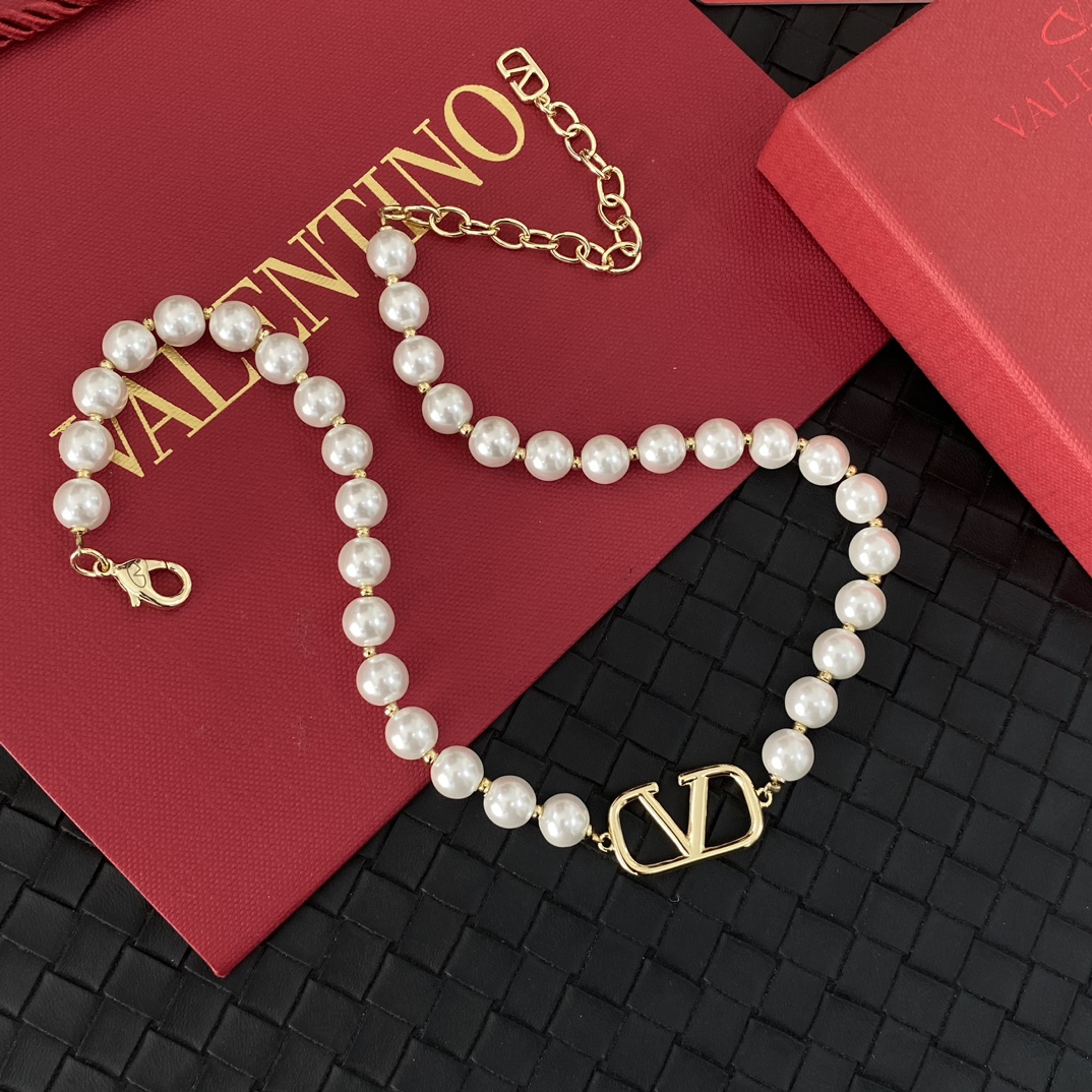 Valentino pearls choker necklace 113942