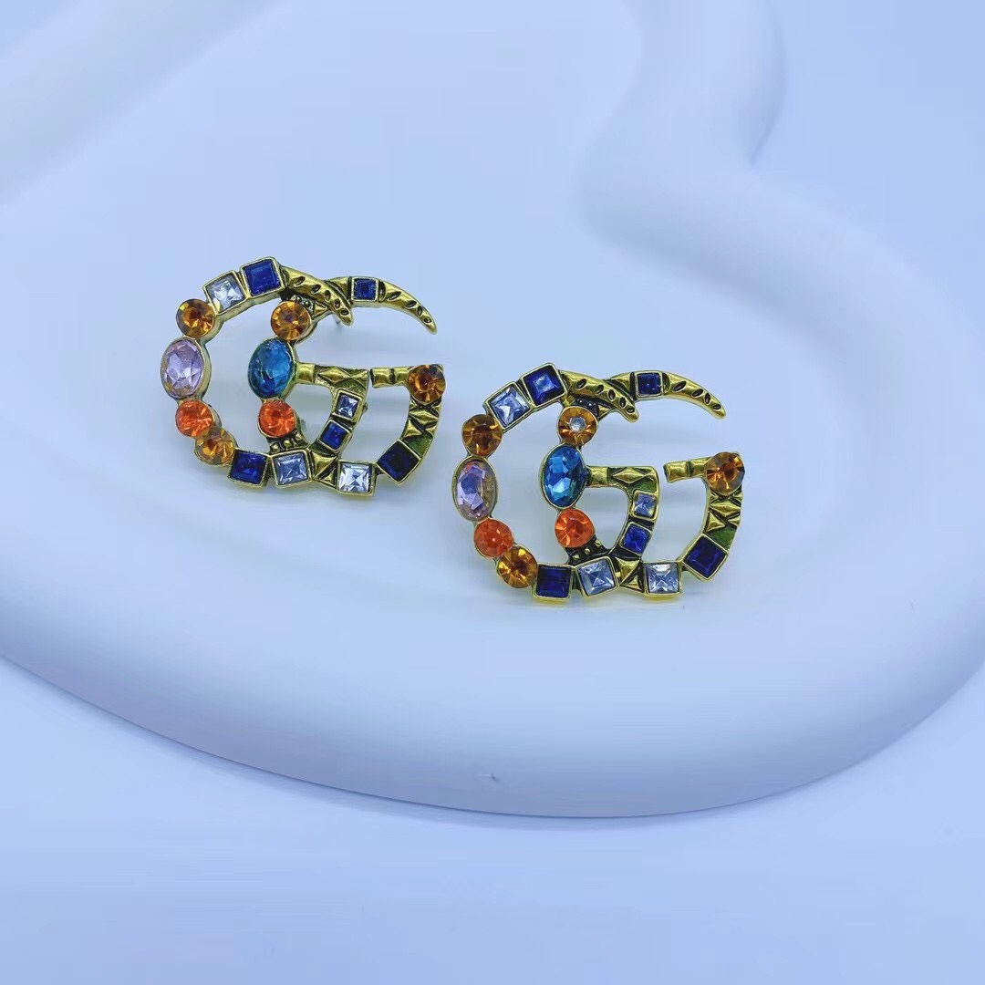 Gucci Vintage colorful GG earrings 113971