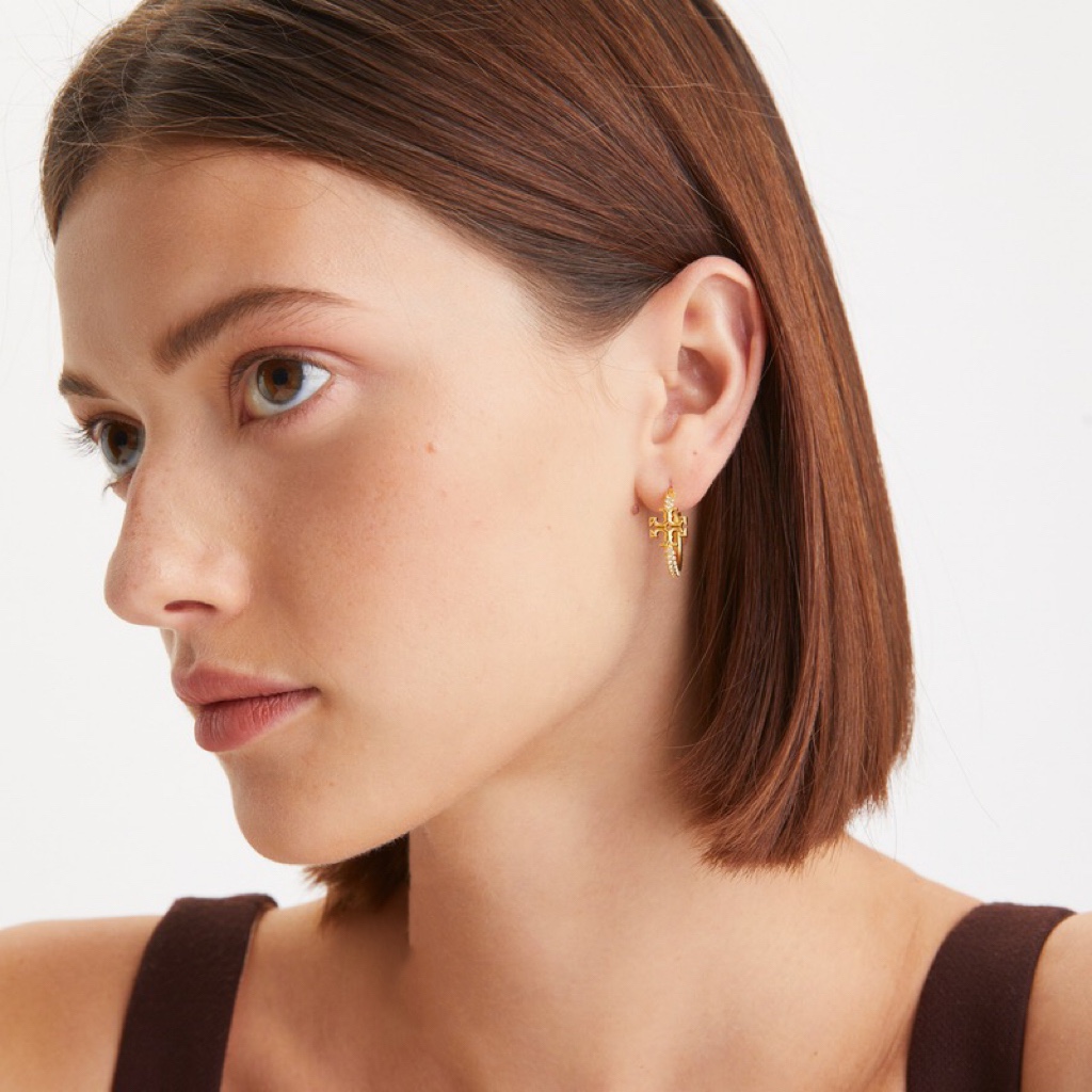 A1301/A1302 Tory Burch hoop earrings