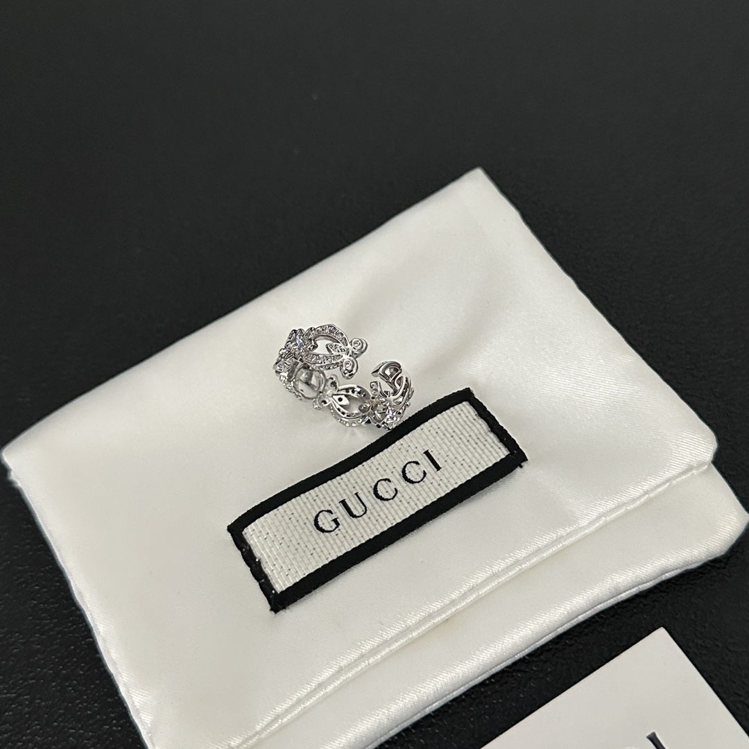 JZ098 Gucci GG silver ring