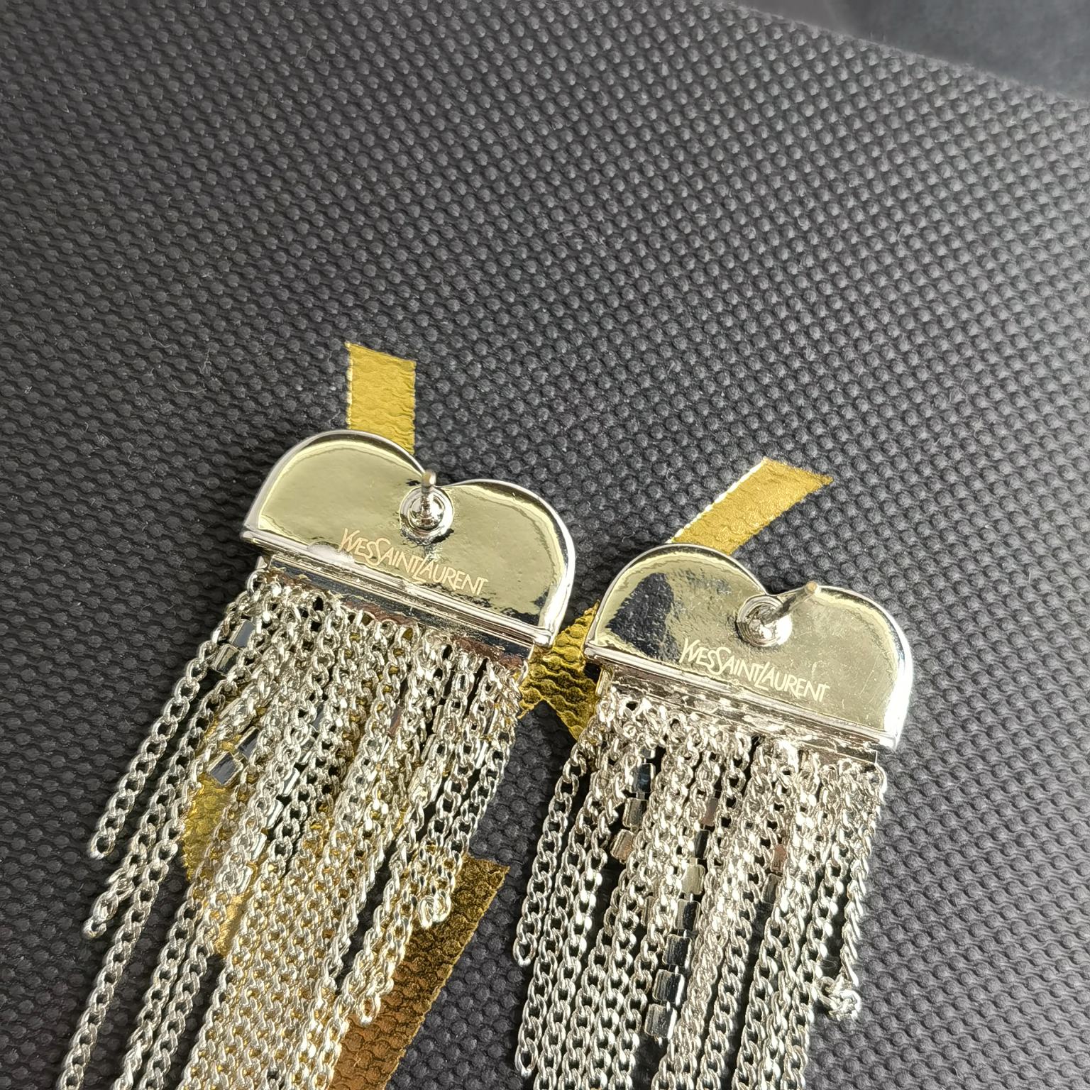 A253 YSL crystal earrings