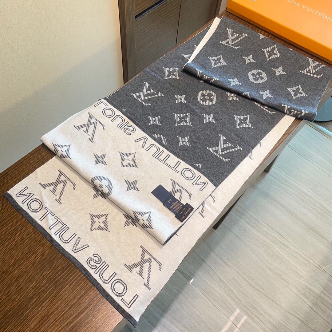 LV Louis vuitton Long woof scarf 115465
