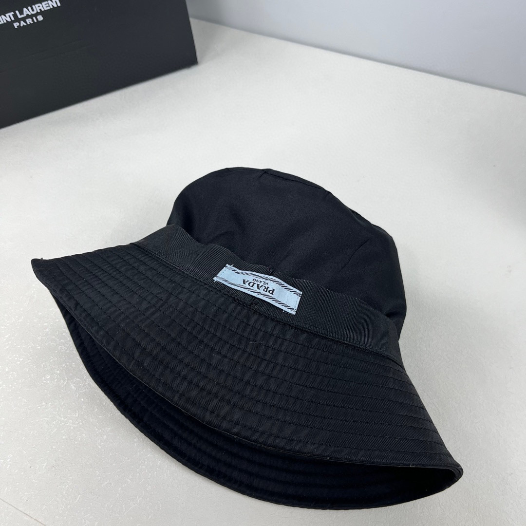 Prada black bucket hat