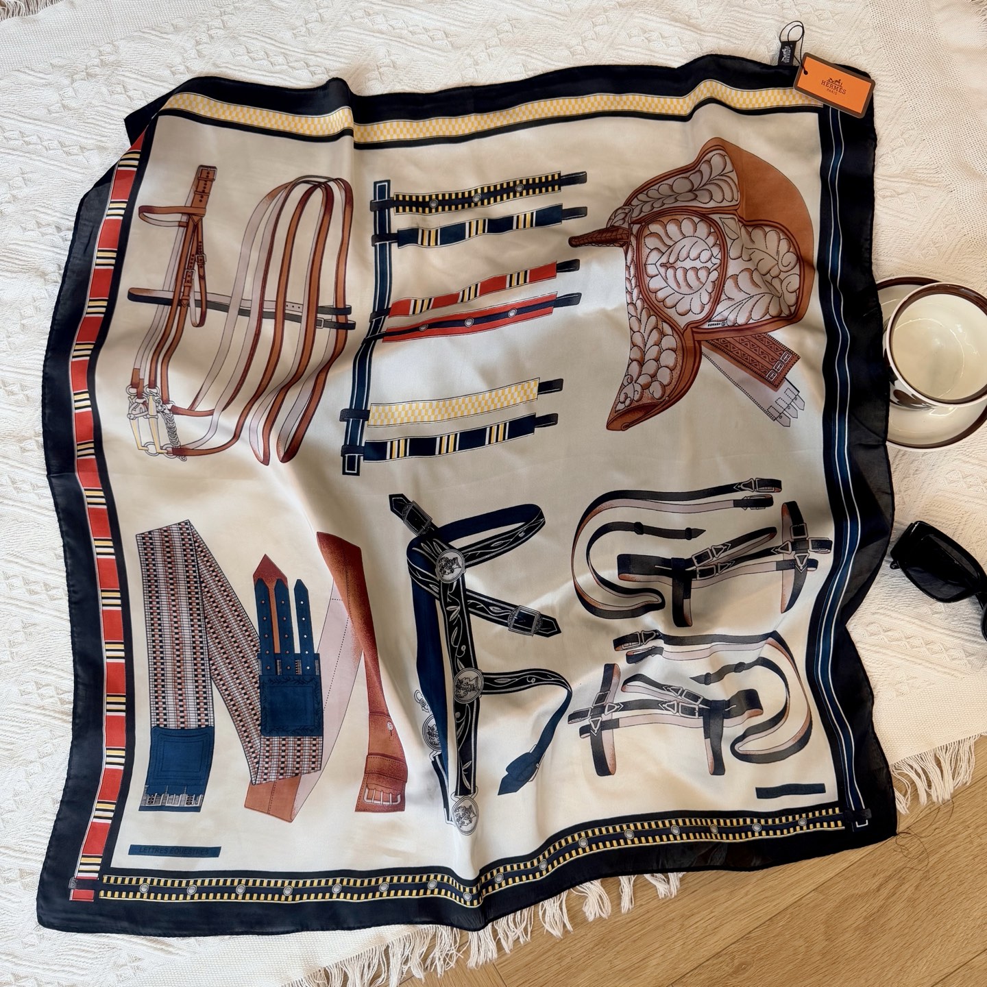 Hermes silk Scarf