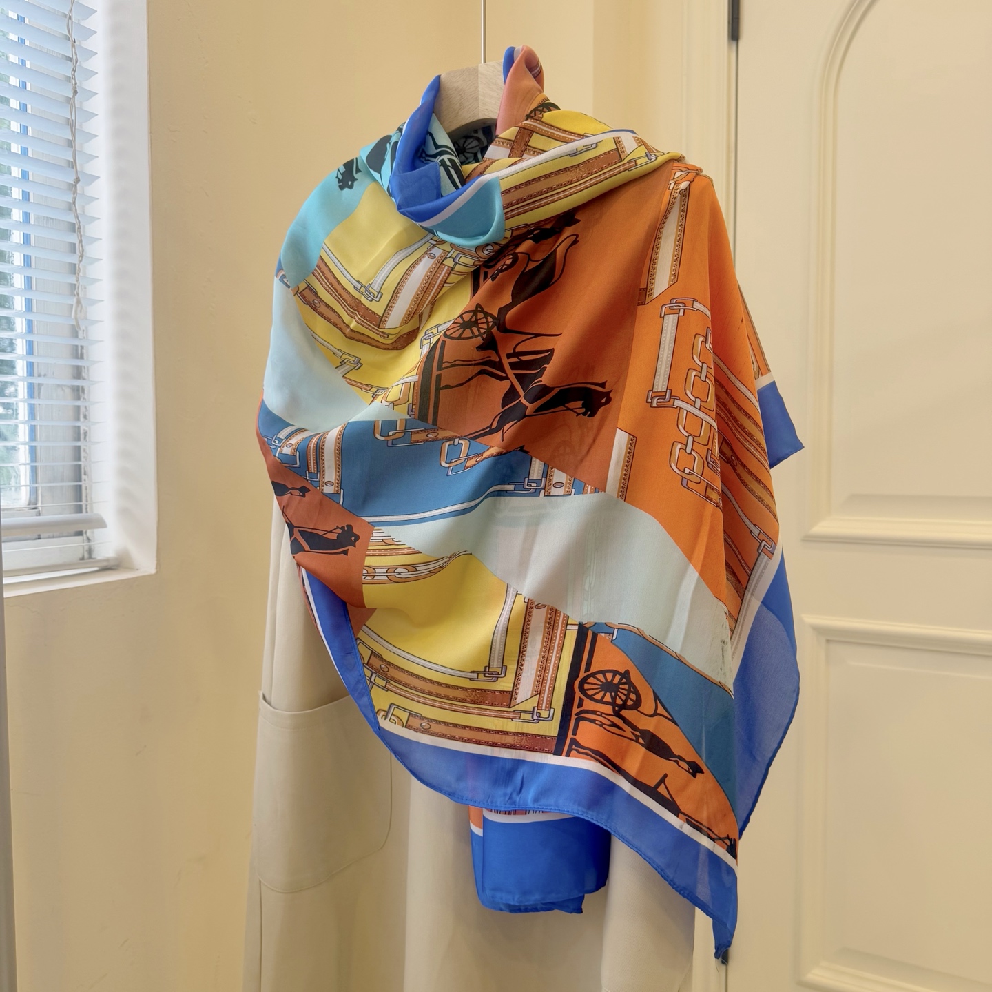 Hermes silk Scarf